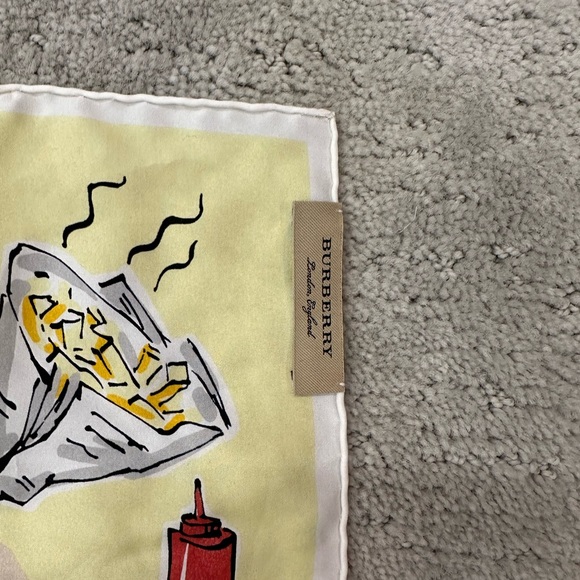 Burberry Castle Map Silk Scarf - Picture 3 of 4